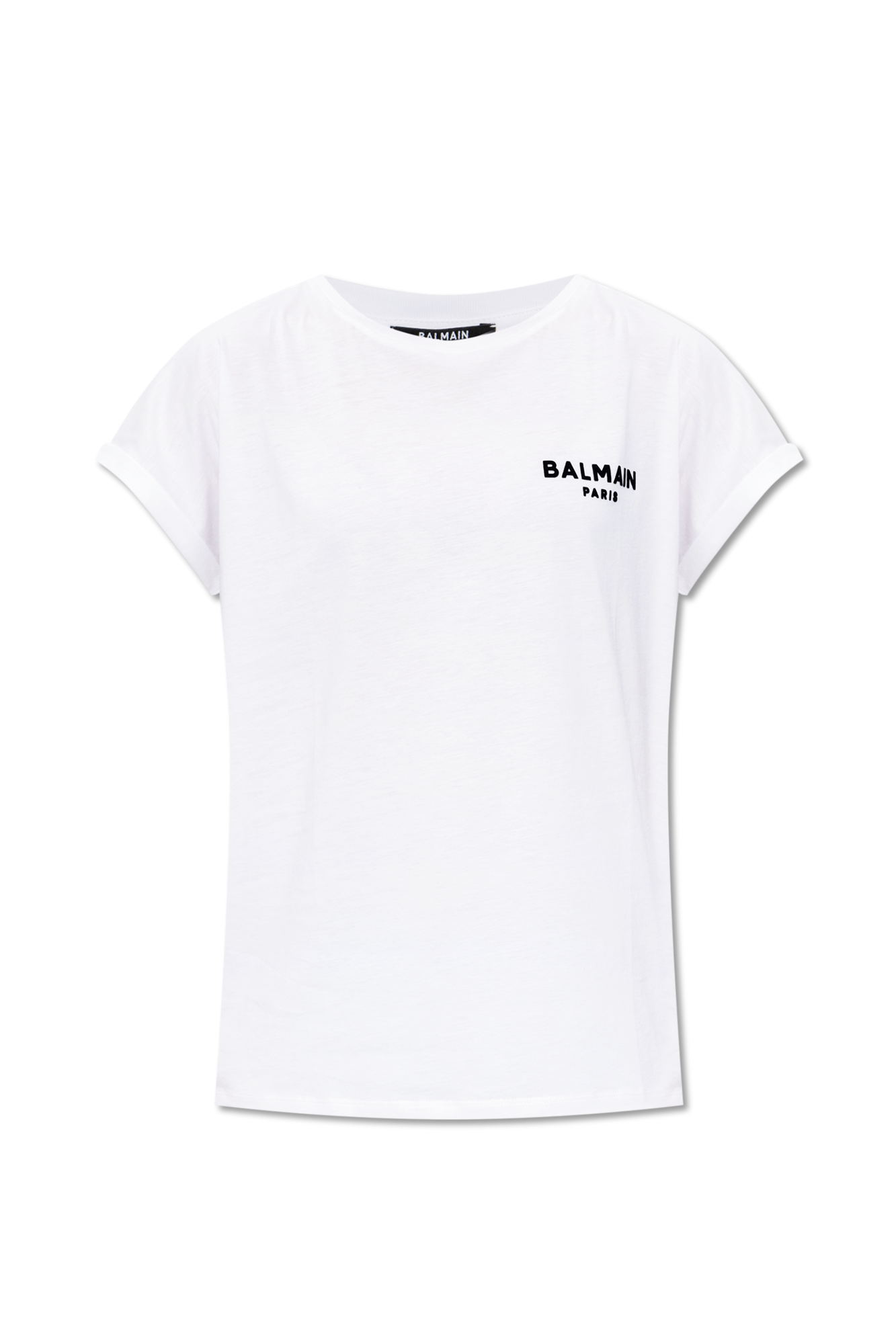 Tシャツ・カットソー BALMAIN Women Tunic Tops EF1EF000GE35 WHITE Short-sleeved T-shirt with 